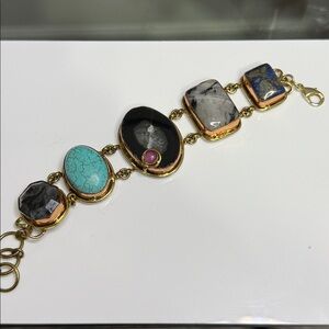 Gold and Gemstone Bracelet